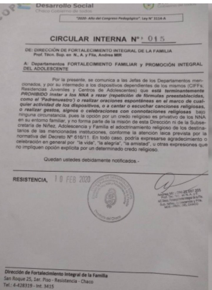 Desarrollo Social proh&iacute;be el adoctrinamiento religioso en residencias juveniles