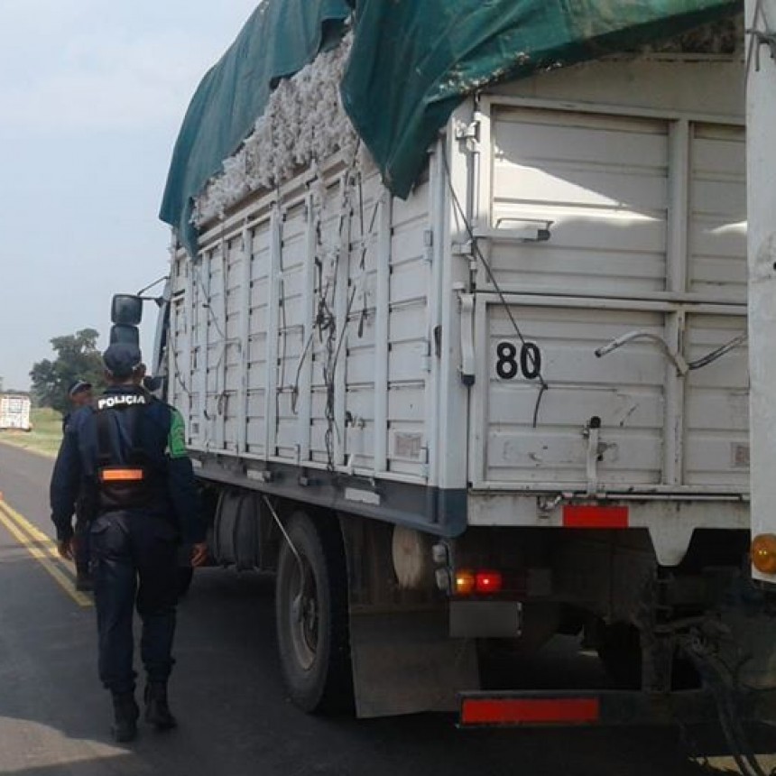 VILLA ANGELA: TRANSPORTABA 12.000 KG DE ALGOD&Oacute;N SIN LAS DOCUMENTACIONES CORRESPONDIENTES