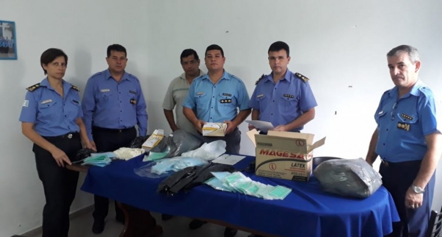 VILLA &Aacute;NGELA: ENTREGARON ELEMENTOS DE SEGURIDAD SANITARIA AL PERSONAL POLICIAL