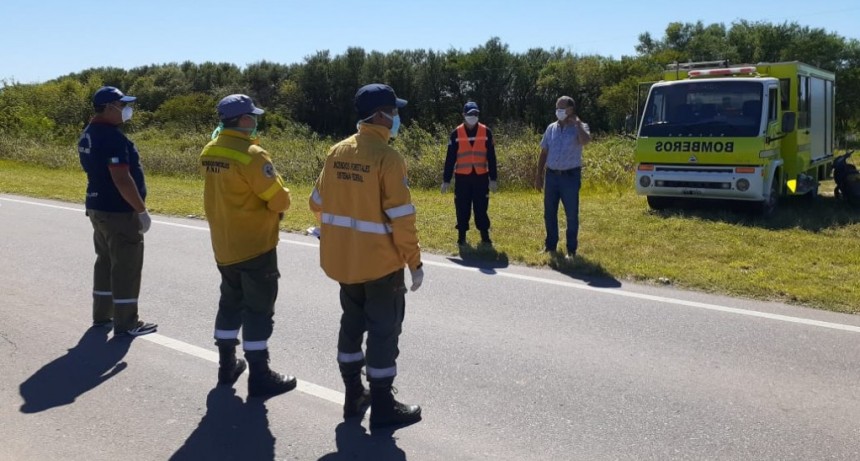EL INTENDENTE PAPP SUPERVISA CONTROLES DE INGRESO A LA CIUDAD