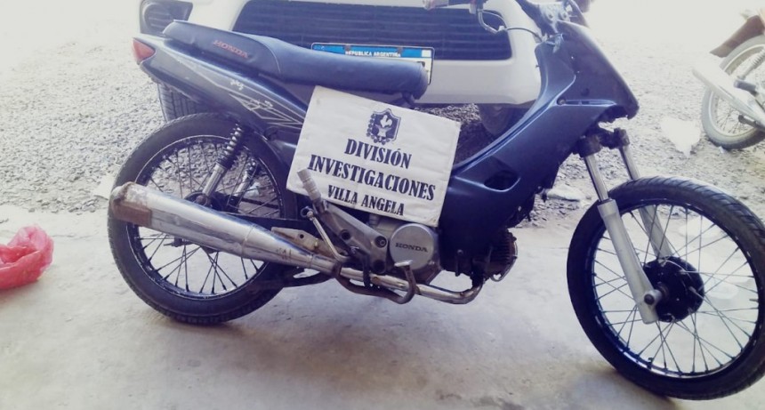VILLA &Aacute;NGELA: INVESTIGACIONES RECUPERA UNA MOTO QUE ESTABA SIENDO COMERCIALIZADA POR FACEBOOK
