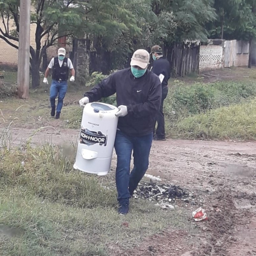 VILLA &Aacute;NGELA: PERSONAL POLICIAL RECUPERA UN SECARROPAS DE DUDOSA PROCEDENCIA