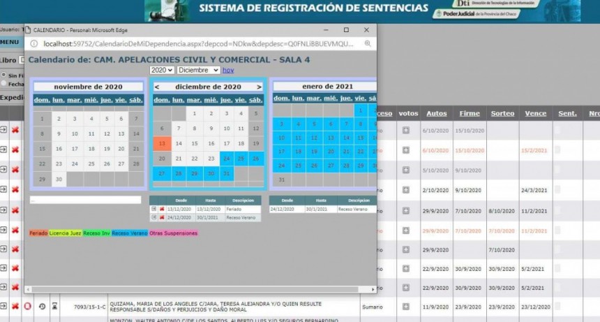 Desde el 1 de abril implementan registro digital de sentencias