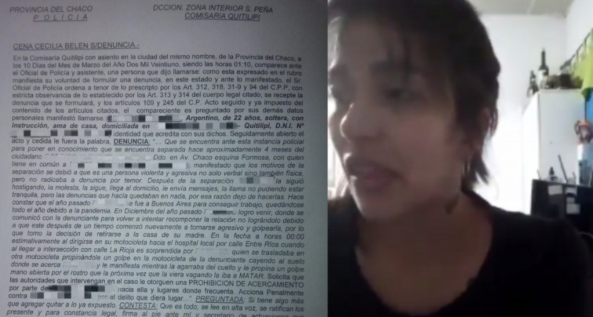 Su ex pareja la golpe&oacute; en plena calle y amenaz&oacute; con matarla, ella lo denunci&oacute; y pidi&oacute; ayuda en un video