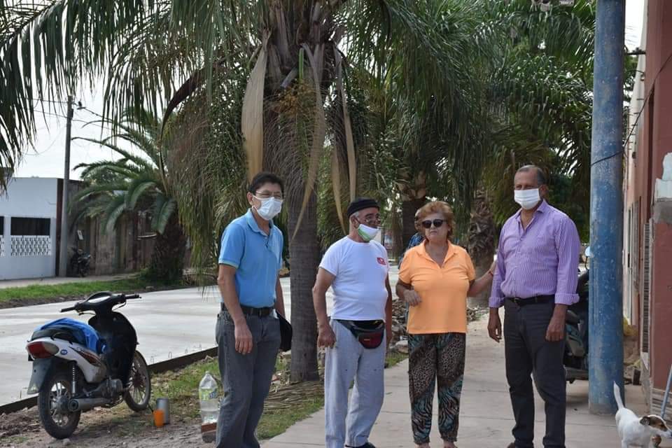 Villa &Aacute;ngela: PAPP RECORRI&Oacute; LA OBRA DE PAVIMENTO EN CALLE BALCARCE Y RECIBI&Oacute; EL AGRADECIMIENTO DE LOS VECINOS 