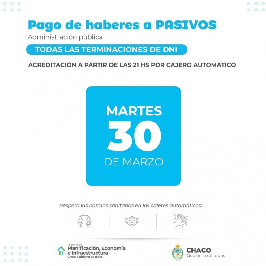 Pago de salarios a la administraci&oacute;n p&uacute;blica provincial: el cronograma