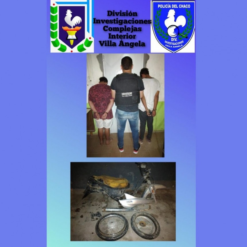 Villa &Aacute;ngela: DETIENEN AL "GORDO VICKY" Y A MANOLITO POR EL SUPUESTO ROBO DE UNA MOTOCICLETA