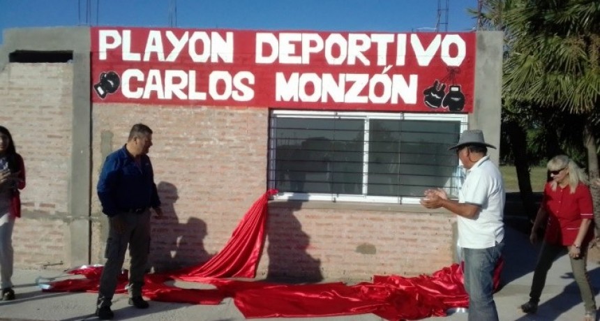 Pol&eacute;mica por la inauguraci&oacute;n de un play&oacute;n deportivo con el nombre de Carlos Monz&oacute;n