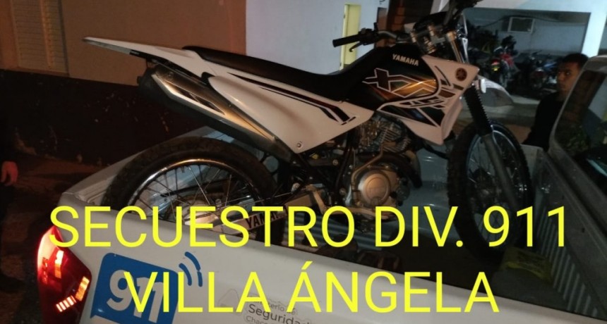Villa &Aacute;ngela: LE ROBARON LA MOTO A PUNTA DE CUCHILLO Y EL PERSONAL POLICIAL LOGR&Oacute; RECUPERARLA