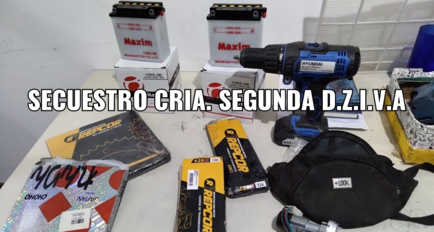 Villa &Aacute;ngela: EL PERSONAL POLICIAL RECUPERA ELEMENTOS ROBADOS LUEGO DE UNA PRESECUSI&Oacute;N