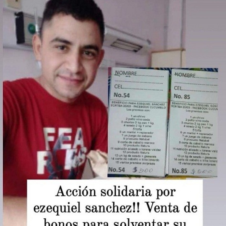 Villa &Aacute;ngela: EST&Aacute; A LA VENTA EL BONO SOLIDARIO PARA SOLVENTAR LOS GASTOS DEL TRATAMIENTO ONCOL&Oacute;GICO  DEL JOVEN EZEQUIEL S&Aacute;NCHEZ 