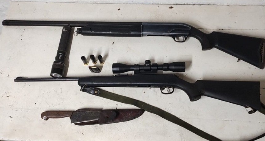 Villa Berthet: Polic&iacute;a Rural DETIENEN LA MARCHA DE UN RODADO Y SECUESTRAN ARMAS