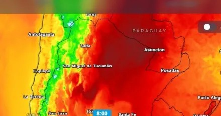 Chaco, con gran parte de su territorio en alerta roja por temperaturas extremas