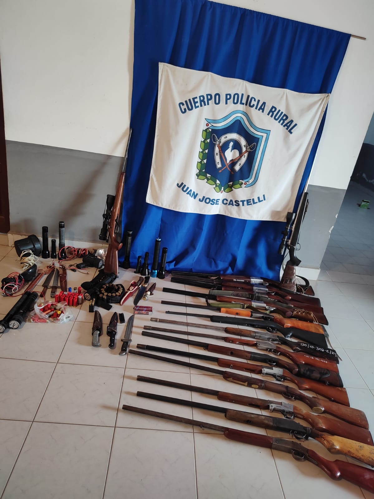 JUAN JOSE CASTELLI INTENSA LUCHA CONTRA LA CAZA FURTIVA EN UNA SEMANA SECUESTRARON UN ARSENAL