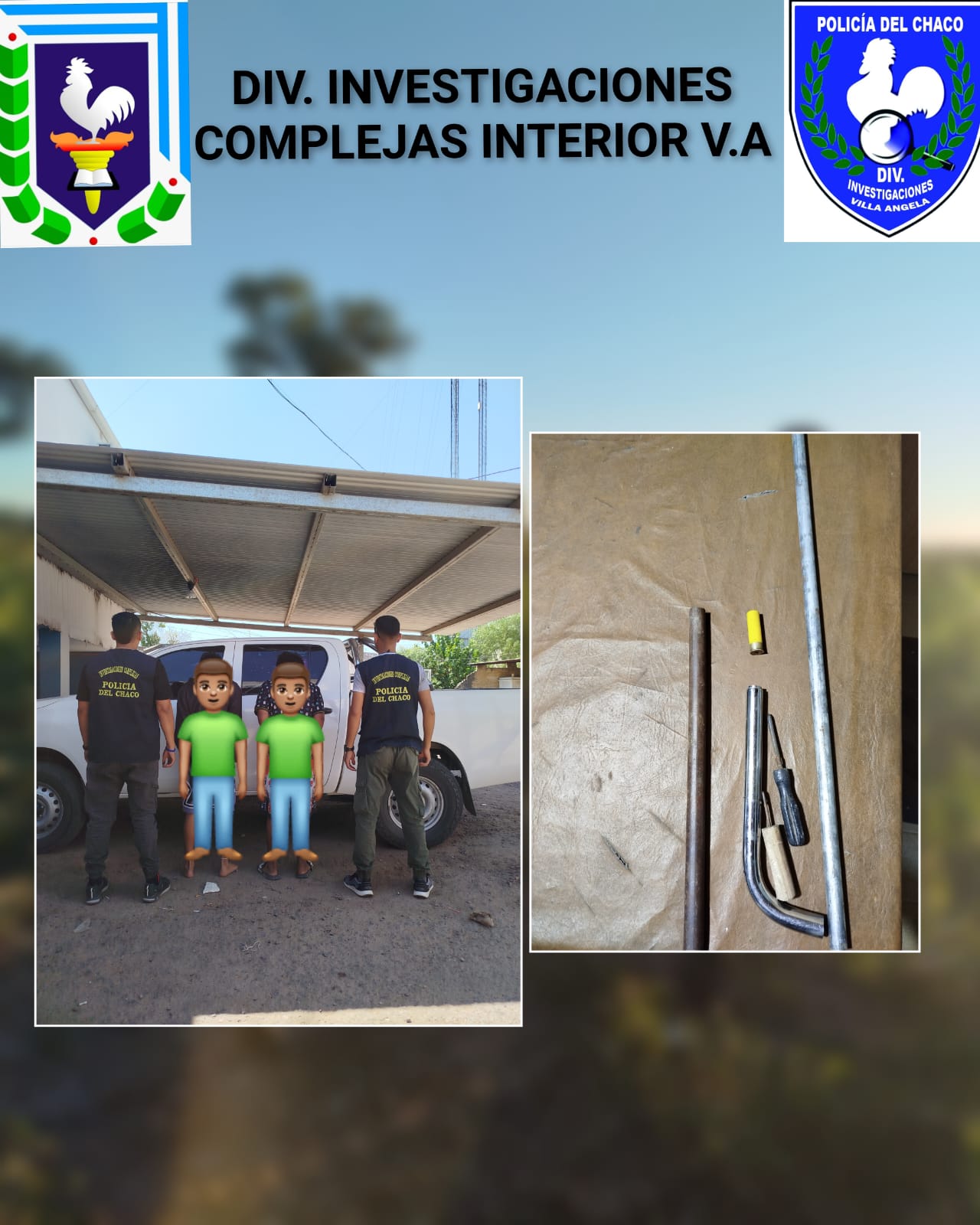 VILLA &Aacute;NGELA: DOS PROCEDIMIENTOS POSITIVOS DE INVESTIGACIONES, DEMORAN A MENORES Y RECUPERAN UNA MOTOCICLETA ROBADA