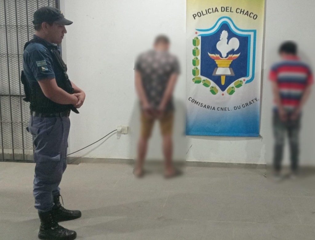 Coronel Du Graty: JOVENES DETENIDOS CON CARNE PORCINA FAENADA