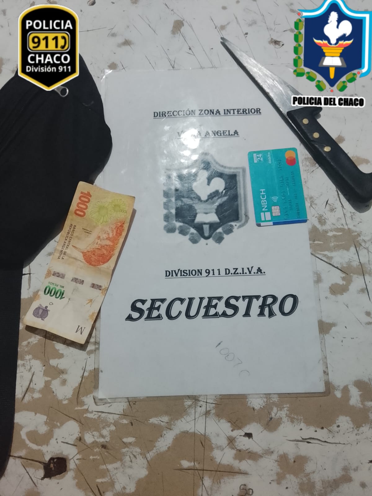 Villa &Aacute;ngela: DEMORARON A UNA MUJER Y RECUPERARON DINERO Y UNA TARJETA TRAS UN ROBO