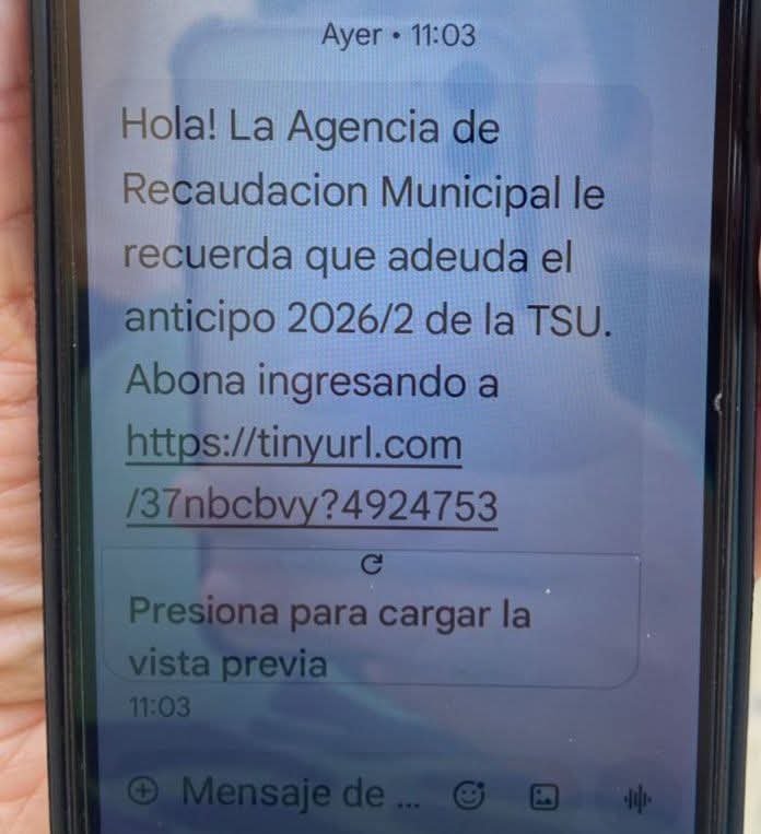 LA MUNICIPALIDAD DE VILLA &Aacute;NGELA ADVIERTE SOBRE INTENTOS DE ESTAFA Y LLAMA A LA RESPONSABILIDAD CIUDADANA.