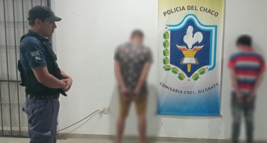 Coronel Du Graty: JOVENES DETENIDOS CON CARNE PORCINA FAENADA