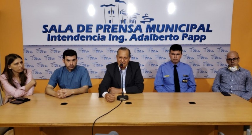 EL INTENDENTE PAPP: anunci&oacute; que a las 21 hs del martes, las sirenas sonar&aacute;n para dar aviso a la comunidad sobre el &ldquo;Toque de Queda&rdquo;