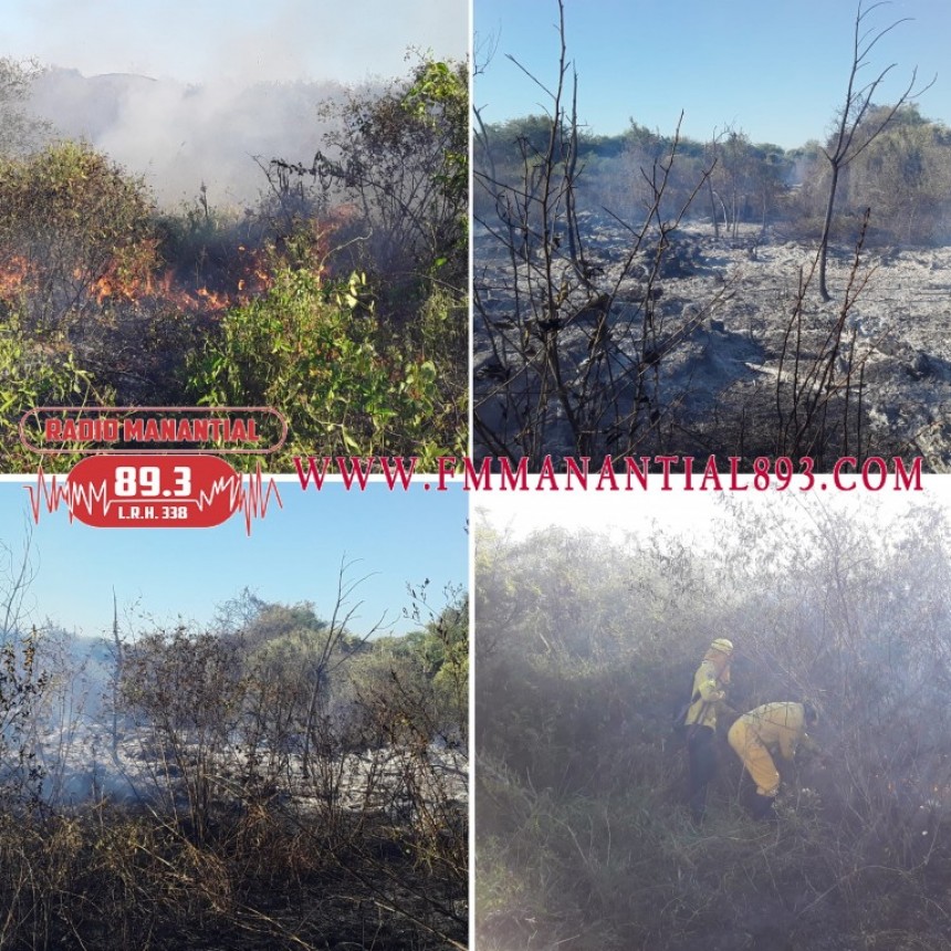 VILLA &Aacute;NGELA: DOS QUEMAS DE BASURA SE SALIERON DE CONTROL Y BOMBEROS ACUDI&Oacute; A LA EXTINCI&Oacute;N