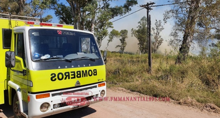 VILLA &Aacute;NGELA: 7 INCENDIOS EN EL D&Iacute;A DE HOY, PERSONAL DE BOMBEROS ACUDI&Oacute; A CADA UNO DE ELLOS