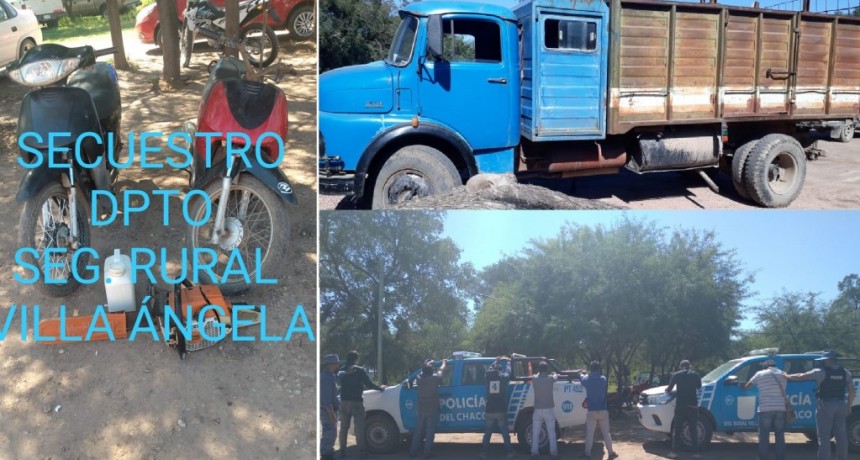 Villa &Aacute;ngela (Colonia J.J. Paso): DETUVIERON A SEIS PERSONAS POR EL PRESUNTO ROBO DE MADERA DE ALGARROBO EN UN CAMPO