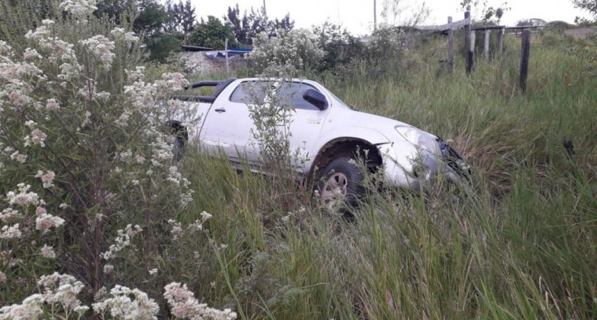 La Escondida: Le robaron su camioneta y la encontraron abandonada en un zanj&oacute;n
