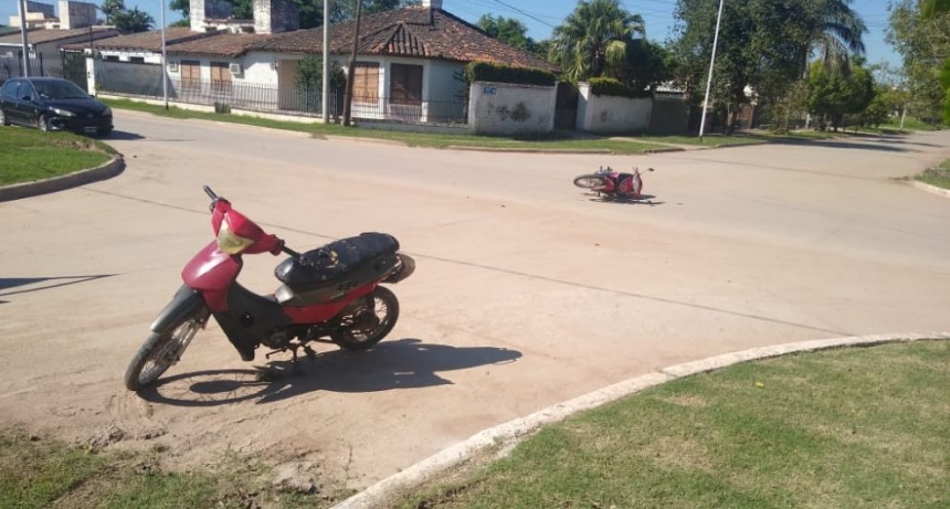 Villa &Aacute;ngela:  Del Choque entre Motocicletas - Nuevamente Dos J&oacute;venes resultaron lesionados 