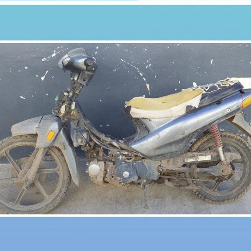 Villa &Aacute;ngela: En Control Policial se detect&oacute; una Motocicleta con  Pedido de Secuestro Activo desde 2019 