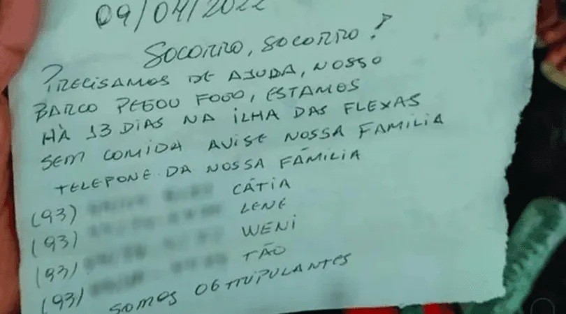 Brasil: náufragos fueron rescatados gracias a un mensaje en una botella
