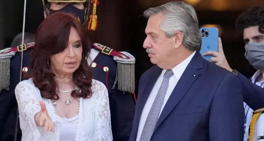 Alberto y Cristina Kirchner, en actos separados por Malvinas