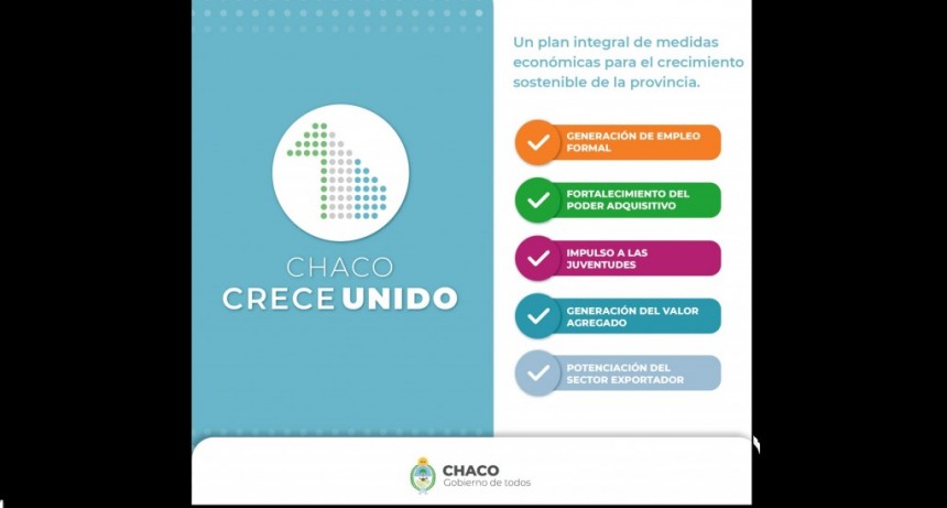 MA&Ntilde;ANA EL GOBIERNO PRESENTAR&Aacute; EL PLAN "CHACO CRECE UNIDO"