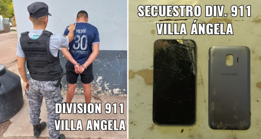 Villa &Aacute;ngela: AMENAZ&Oacute; CON UNA BOTELLA ROTA Y LE SUSTRAJO EL CELULAR
