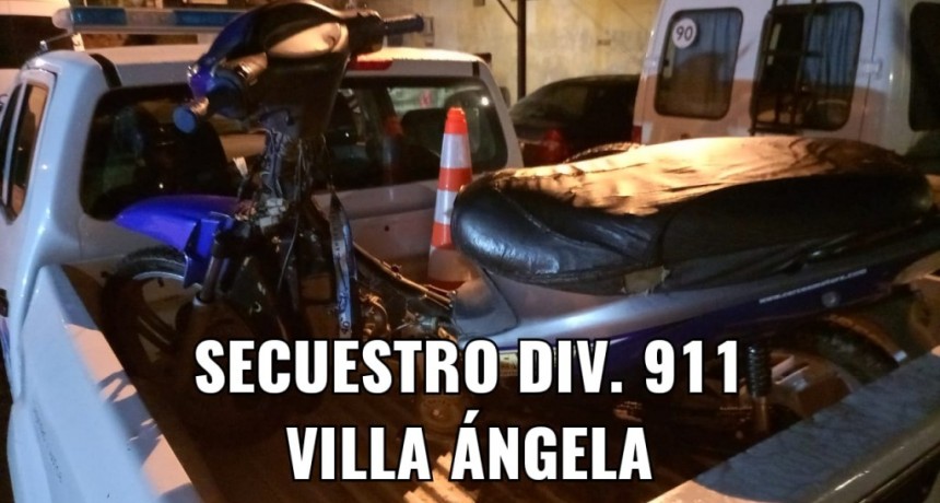Villa &Aacute;ngela: RECUPERAN UNA MOTO QUE FUE SUSTRA&Iacute;DA A PUNTA DE CUCHILLO