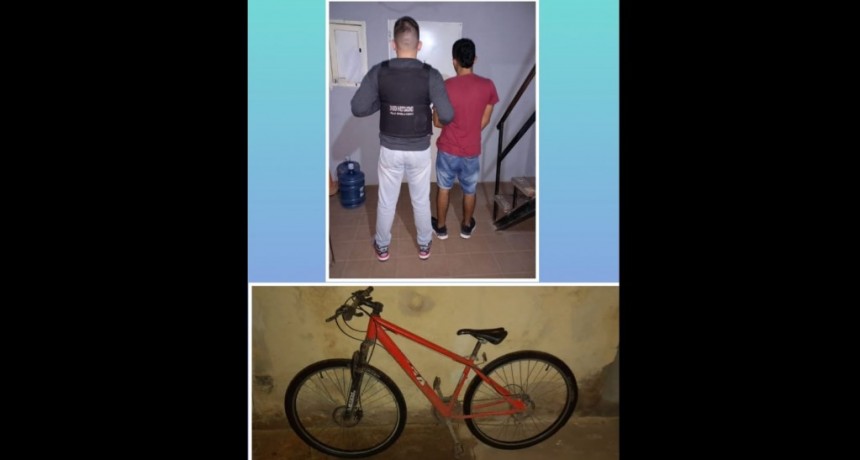Villa &Aacute;ngela: RECUPERAN UNA BICICLETA LUEGO DE VARIOS D&Iacute;AS DE QUE FUE ROBADA
