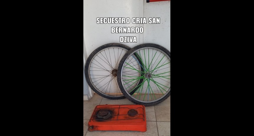 San Bernardo: RECUPERAN ELEMENTOS SUSTRA&Iacute;DOS DE UNA VIVIENDA