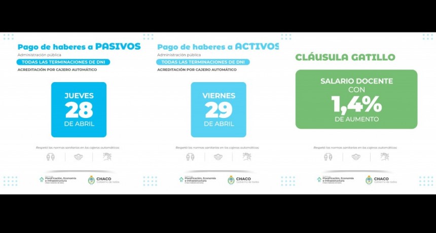 ESTA SEMANA EL GOBIERNO PAGAR&Aacute; HABERES DE ABRIL CON CL&Aacute;USULA GATILLO PARA DOCENTES