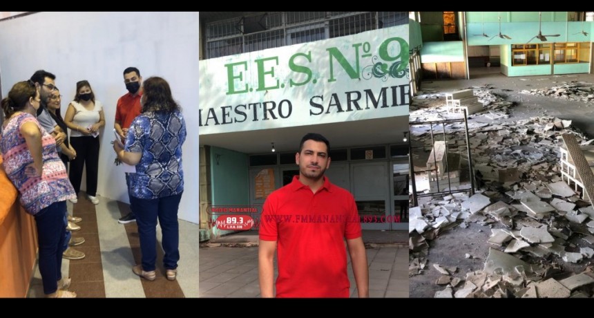Villa &Aacute;ngela: EL CONCEJAL JOAQUIN GARC&Iacute;A VISIT&Oacute; LA OBRA DEL BACHI 9 | &ldquo;esperemos que de alguna manera podamos colaborar para que estos meses, puedan los alumnos, tener clases de la mejor manera posible&rdquo;