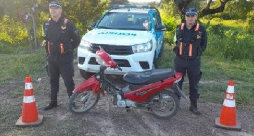 Villa &Aacute;ngela: EN CONTROL VIAL DIERON CON UNA MOTO ROBADA