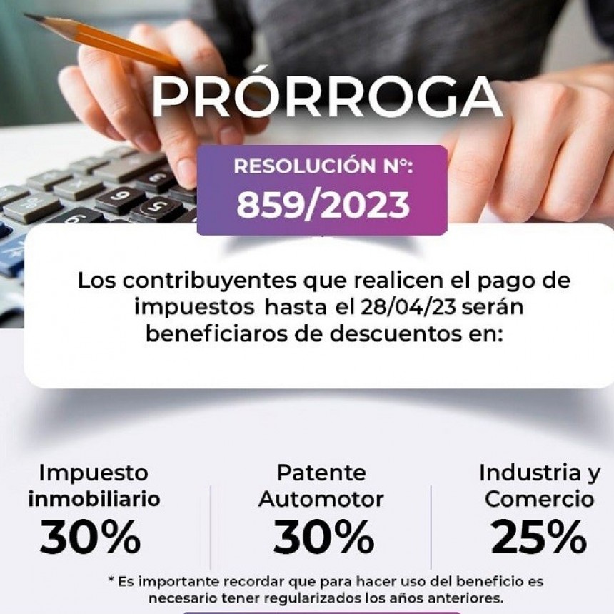 EL MUNICIPIO DE VILLA &Aacute;NGELA PRORROG&Oacute; LOS BENEFICIOS Y QUITAS PARA EL PAGO DE IMPUESTOS MUNICIPALES 