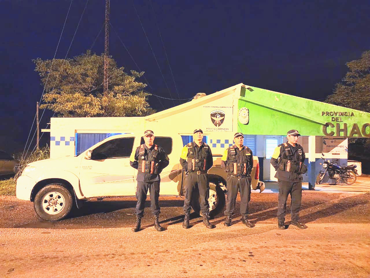 Santa Sylvina: CAMINERA INTERCEPT&Oacute; CAMIONETA BUSCADA POR ROBO EN SANTA FE