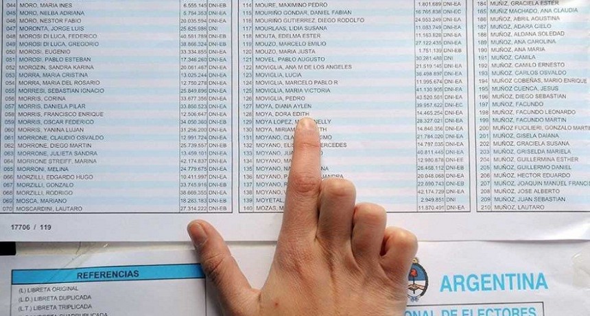 HOY ES EL &Uacute;LTIMO D&Iacute;A PARA RECLAMOS O CORRECCIONES EN EL PADR&Oacute;N ELECTORAL DE CHACO
