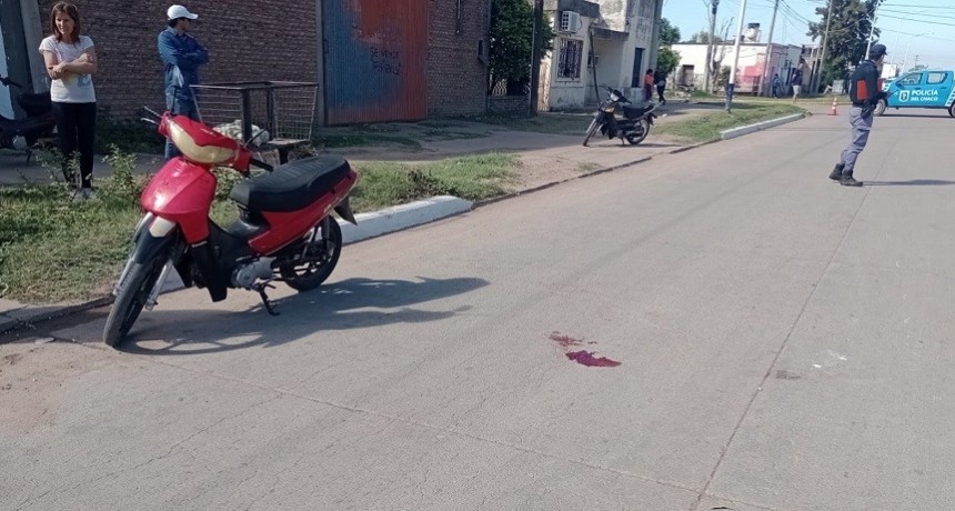 Villa &Aacute;ngela: UNA MUJER LESIONADA POR CAER DE LA MOTO TRAS CHOCAR A UN PERRO