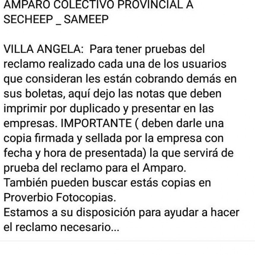 Villa &Aacute;ngela: AMPARO COLECTIVO PROVINCIAL | Nancy Ver&oacute;n inform&oacute; sobre la presentaci&oacute;n que se realizar&aacute; junto a varias localidades del interior y Resistencia 