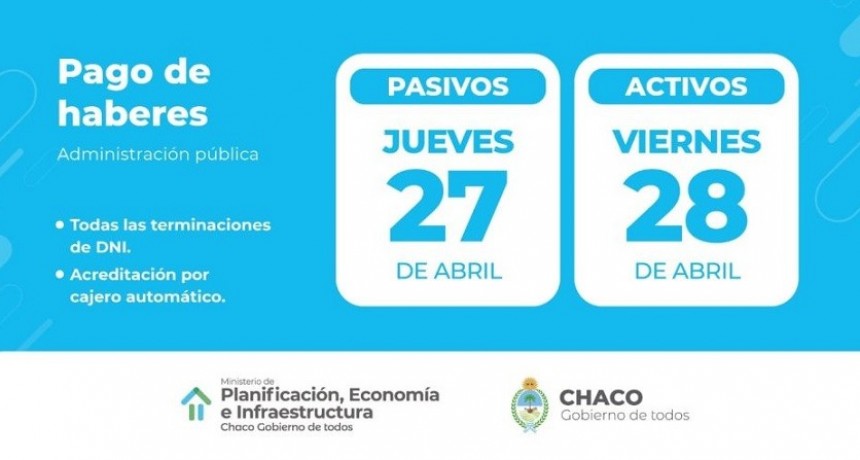 ESTE JUEVES Y VIERNES, EL GOBIERNO PAGAR&Aacute; LOS SUELDOS A ESTATALES