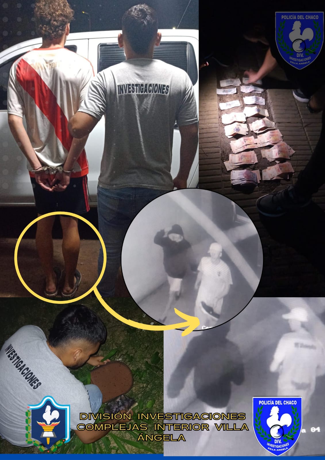 VILLA &Aacute;NGELA: DIVISI&Oacute;N INVESTIGACIONES DETUVO A UN DELINCUENTE QUE ROB&Oacute; M&Aacute;S DE UN MILL&Oacute;N DE PESOS 