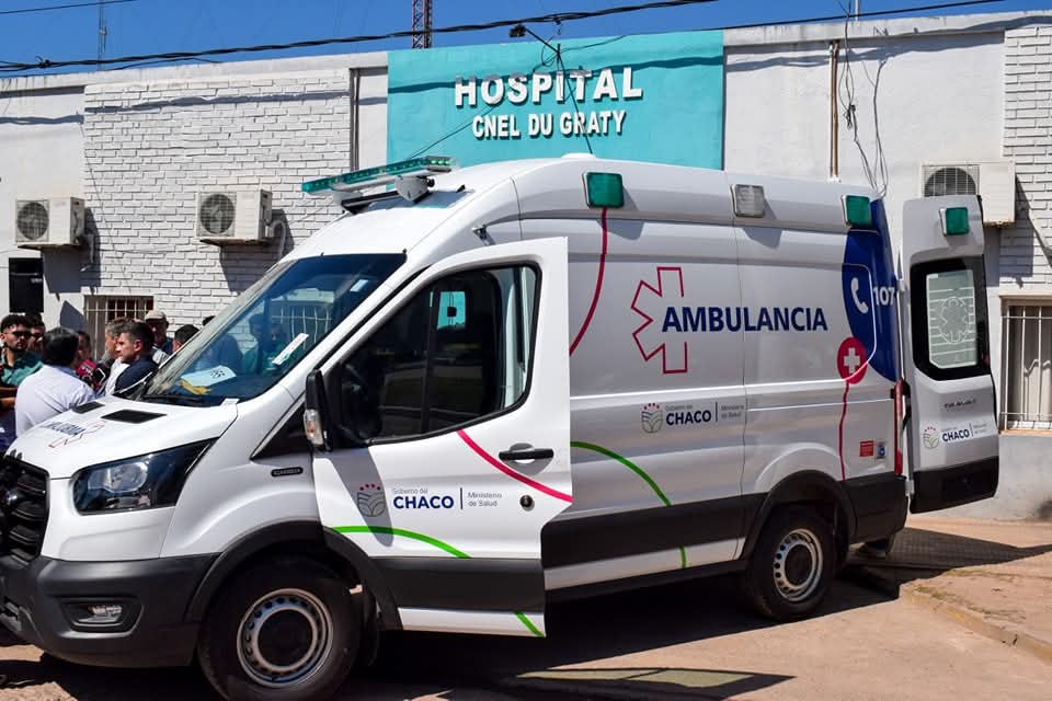 CORONEL DU GRATY: NUEVA AMBULANCIA 0KM Y AMPLIACIÓN DEL HOSPITAL