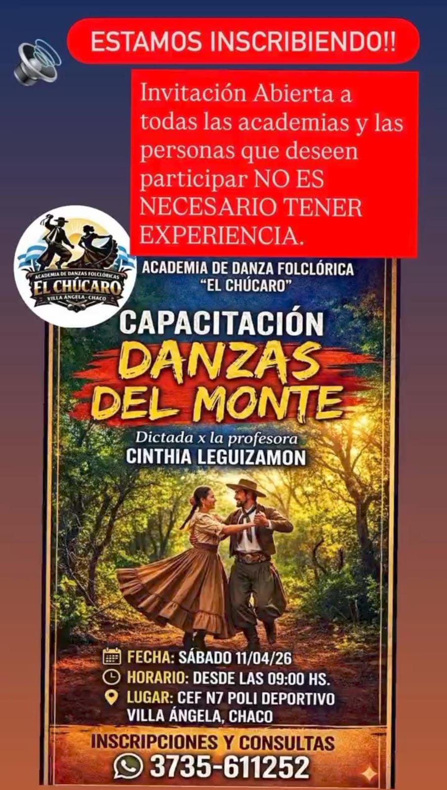 CAPACITACI&Oacute;N Y MUESTRA DE DANZA FOLCL&Oacute;RICA EN EL POLIDEPORTIVO DE VILLA &Aacute;NGELA 