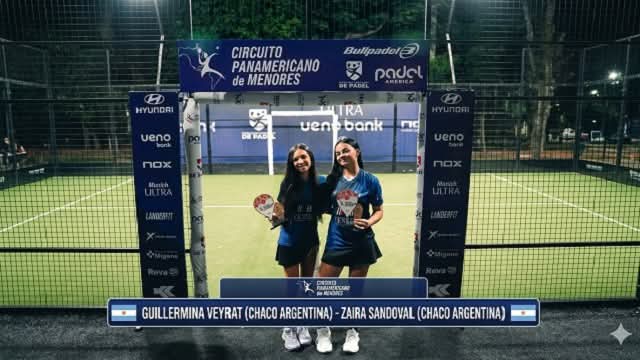PADEL: DOS J&Oacute;VENES CHAQUE&Ntilde;AS SE CONSAGRARON SUBCAMPEONAS PANAMERICANAS EN SUB16